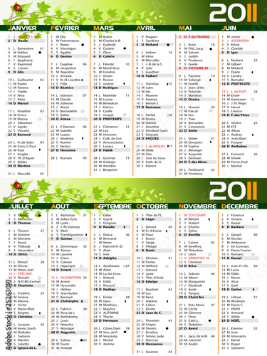 Calendrier 2011 nature