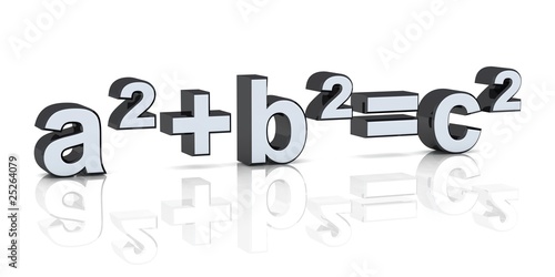 3D Pythagoras wusste es - Schwarz Silber