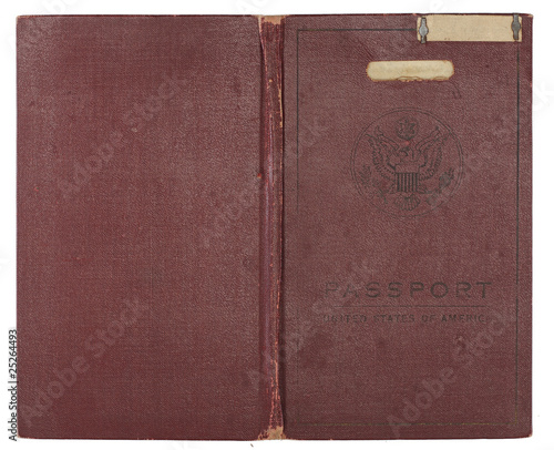 Vintage United States Passport Cover