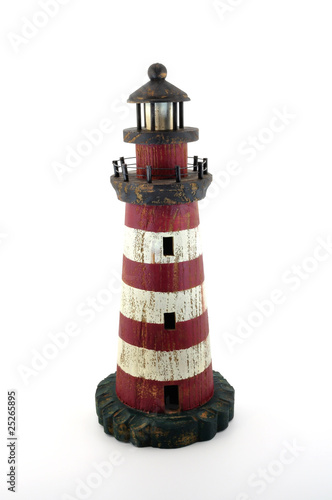 lighthouse wooden painted