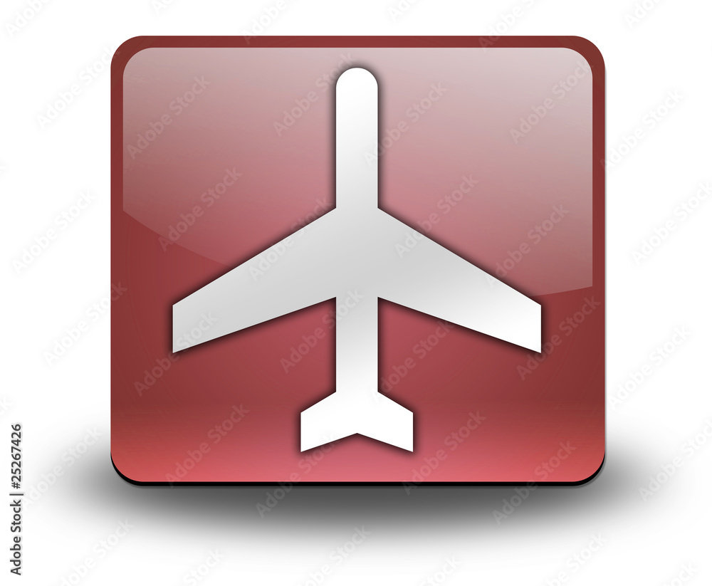 Fototapeta premium Red 3D Effect Icon 