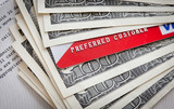 Credit/debit bank Cards atop usd paper Money