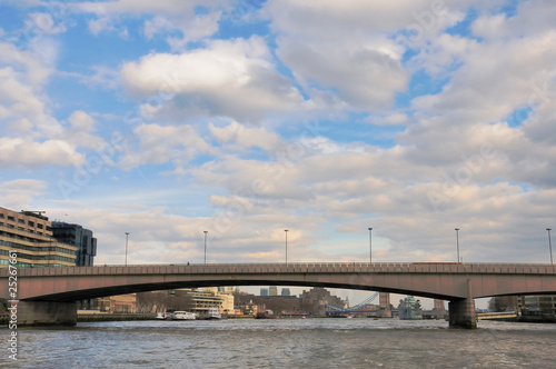 London bridge and clouds