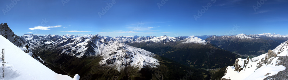 panoramica alta Valtellina dallo Stelvio