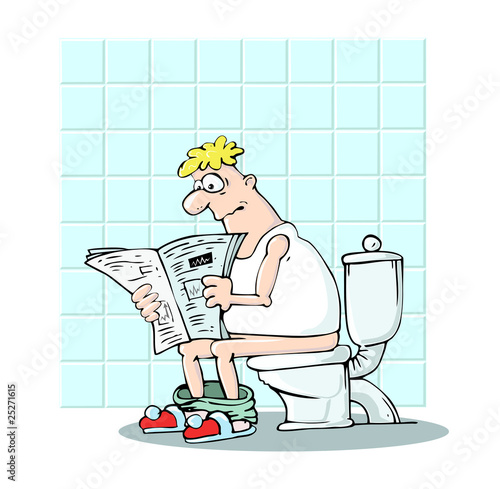 Man in toilet