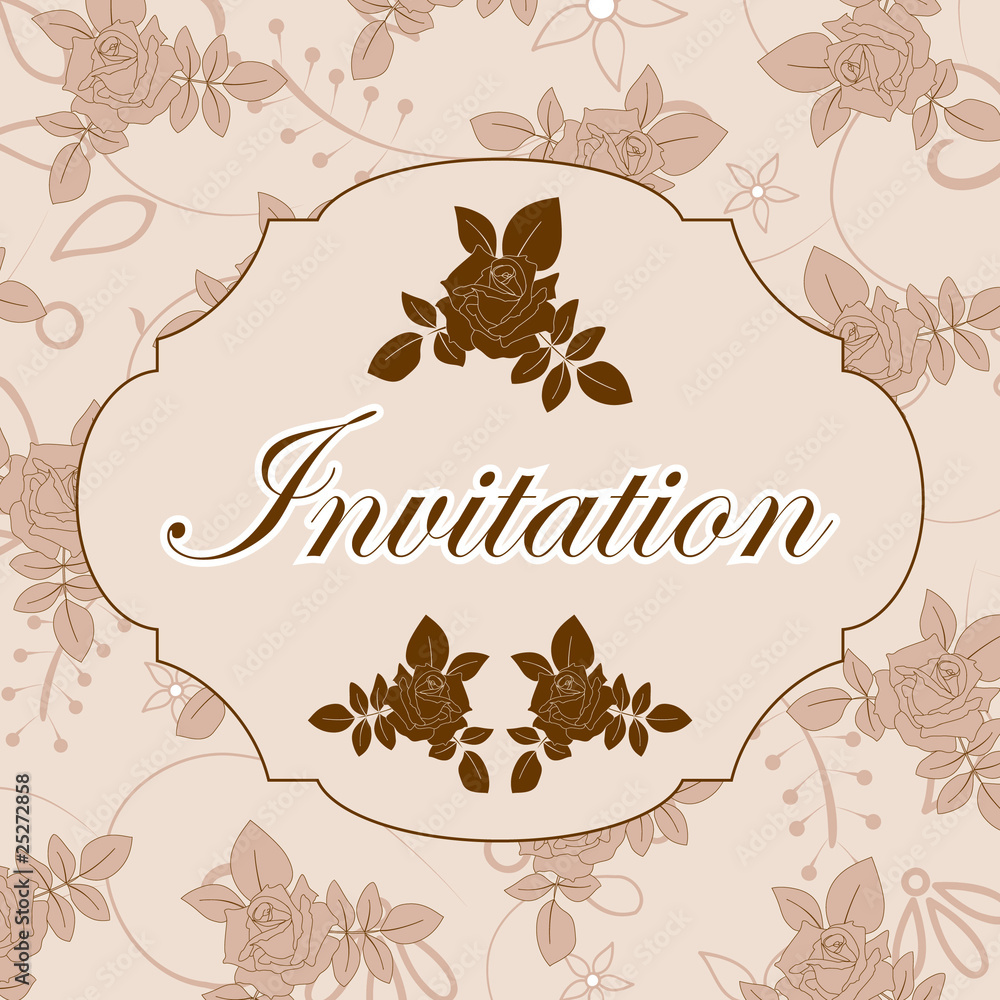 Obraz premium Vintage invitation