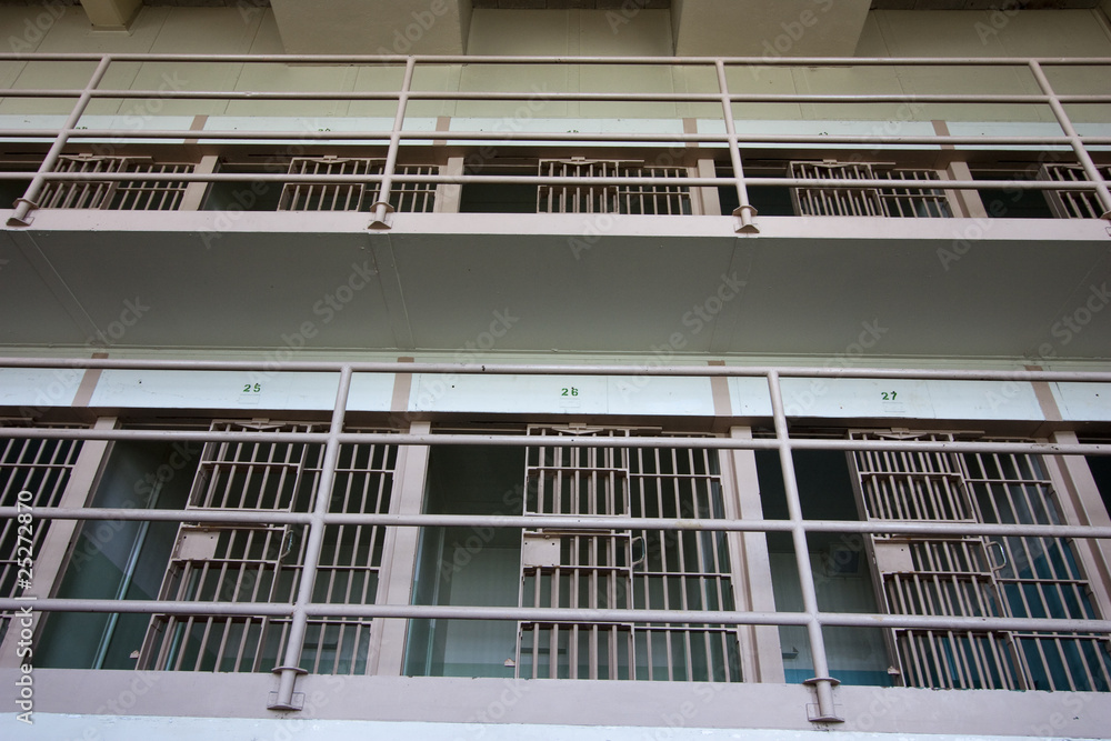Inside View of Alcatraz Jail House Block Inside View of Alcatraz Jail House Block