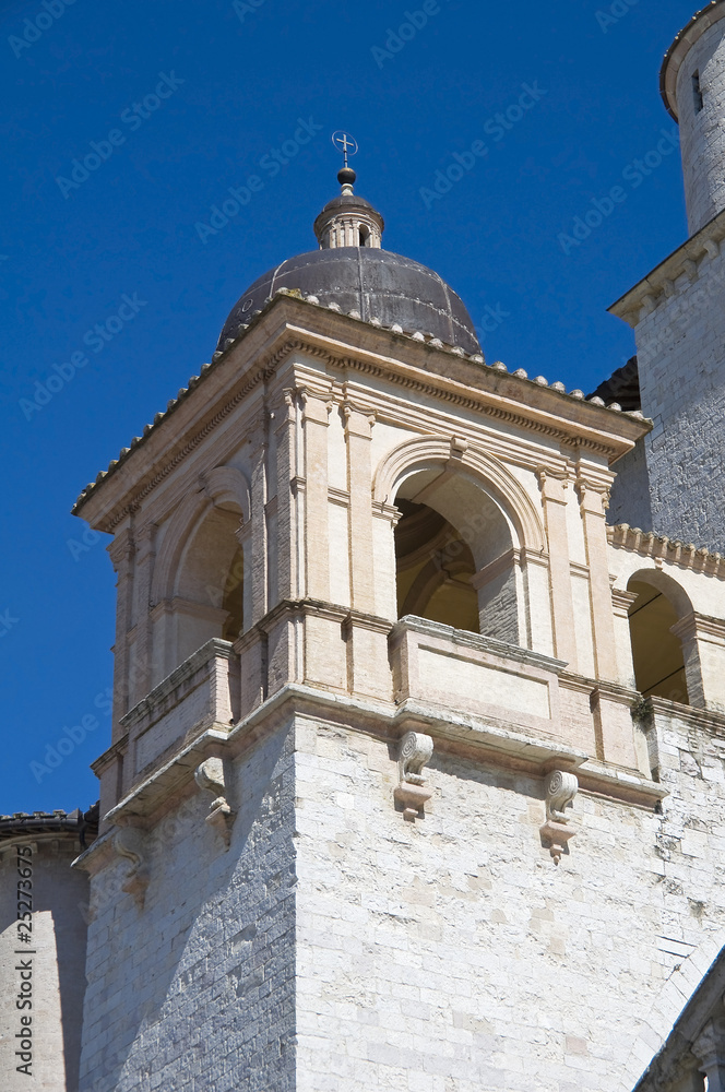 St. Francesco Basilica. Belltower. Assisi.  Umbria.