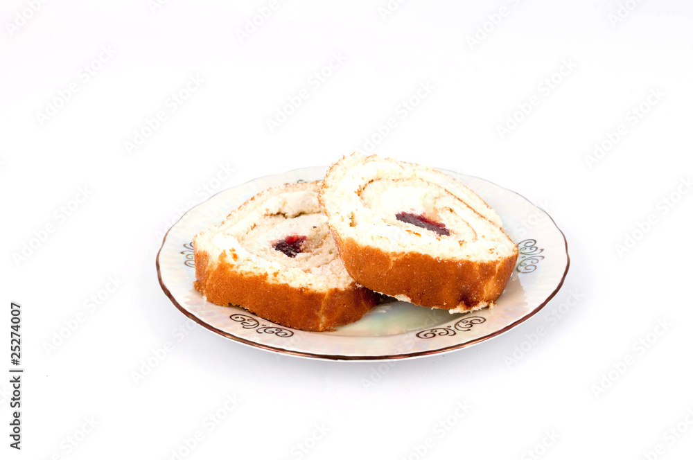 Cake on a plate Cake on a plate