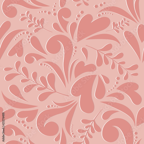 floral love seamless pattern