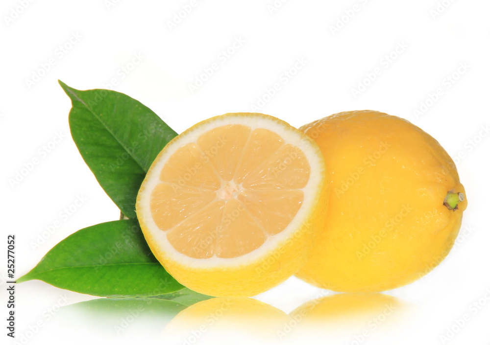 Fresh lemon isolated on white background Fresh lemon isolated on white background