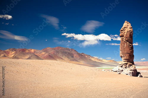 Bilde på lerret Geological monolith near Salar de Tara, Chile