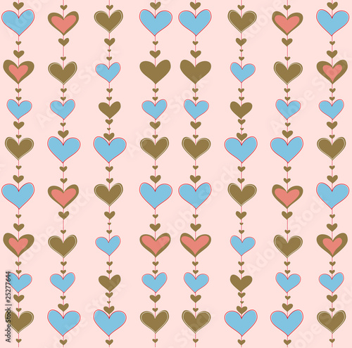 vector background with hearts