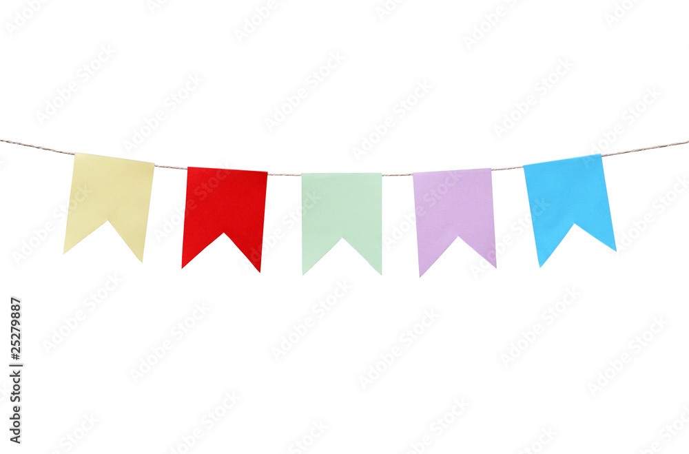 Obraz premium Motley Paper Flags