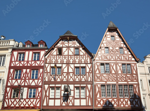 alte Fachwerkhäuser in Trier