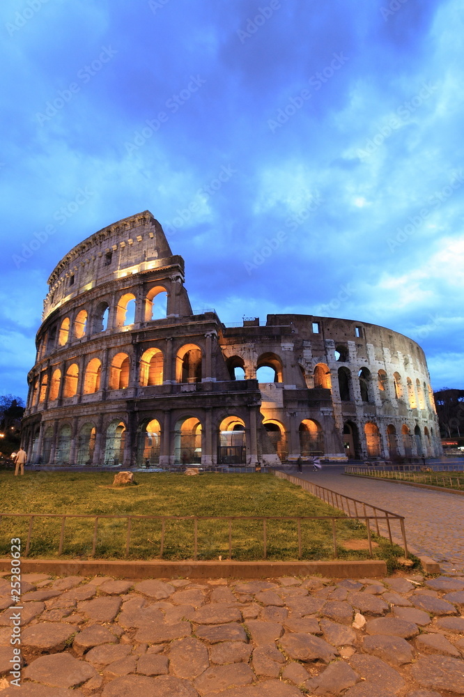 Colosseum at twilight, Rome