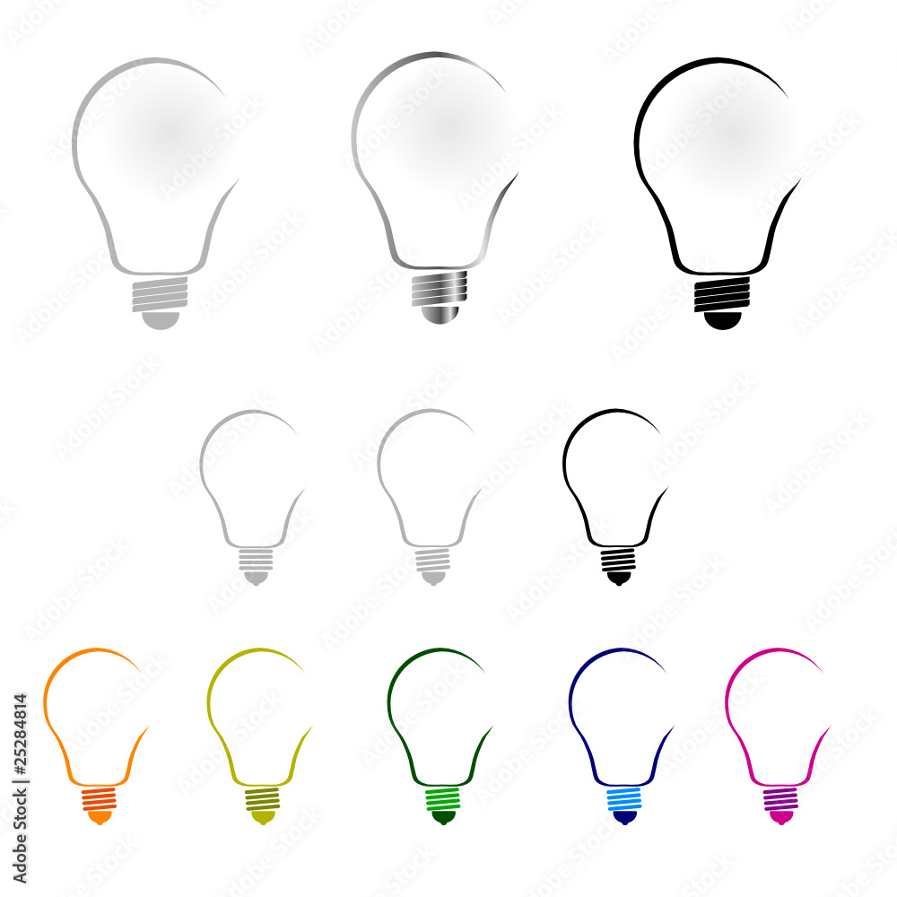 light buld art vector on white background illustration light buld art vector on white background illustration