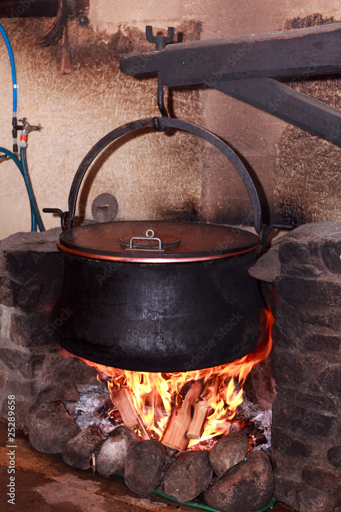 Large Cauldron for Boiling Milk to make Cheese Large Cauldron for Boiling Milk to make Cheese