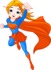 Fototapete Superhelden Super Girl  © Anna Velichkovsky