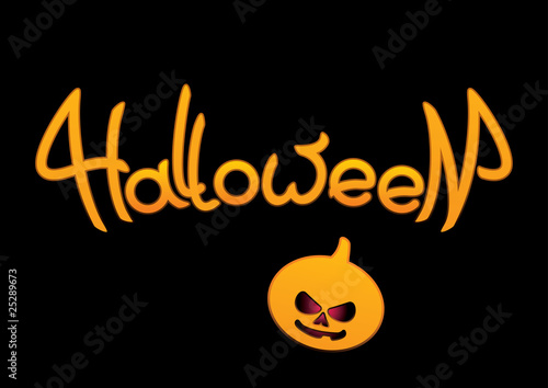 Halloween inscription