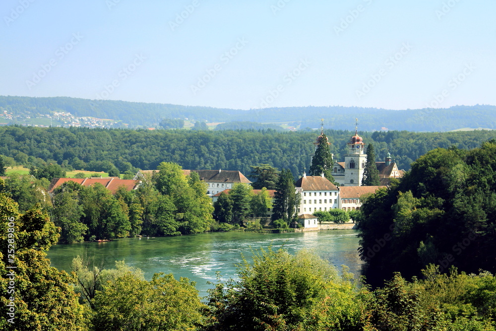 Naklejka premium Umgebung Kloster Rheinau