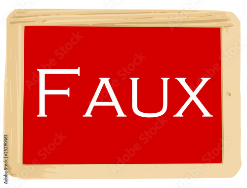 Ardoise : Faux