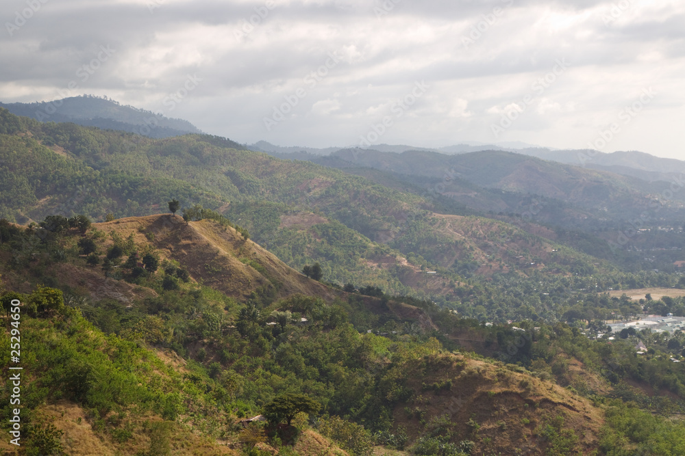 Fototapeta premium Hillside terrain view Timor Leste
