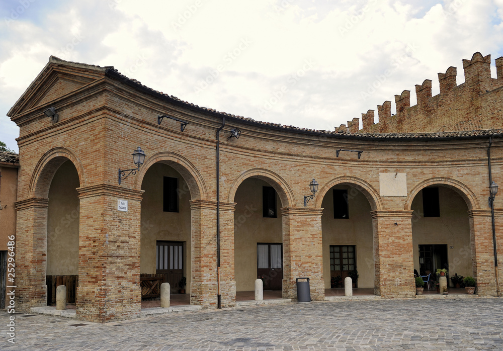 Fototapeta premium Piazza Maggiore, Mondaino