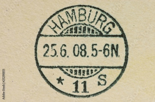 Alter Poststempel Hamburg