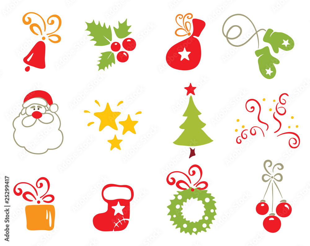 Icons - Christmas object Icons - Christmas object