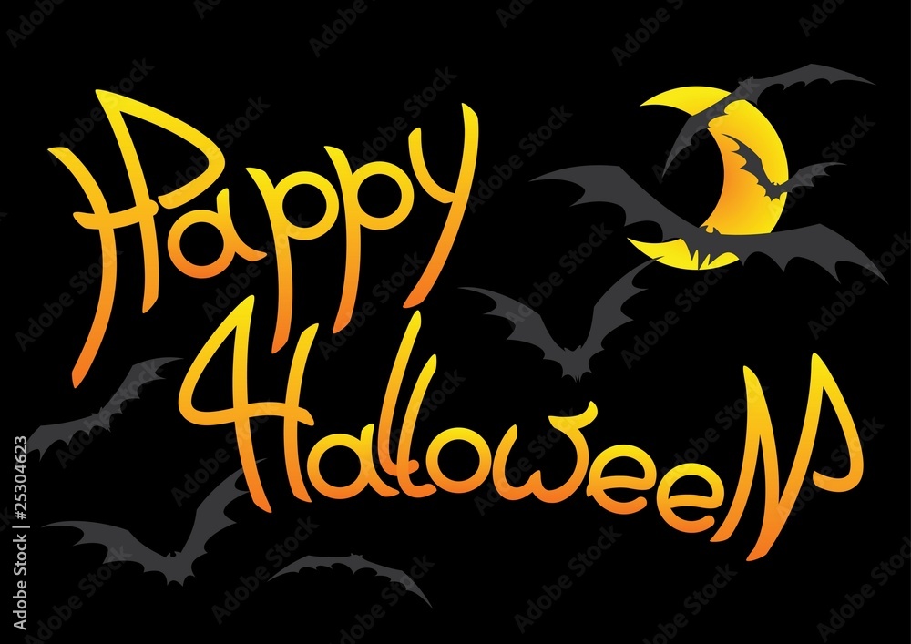 Fototapeta premium Halloween inscription