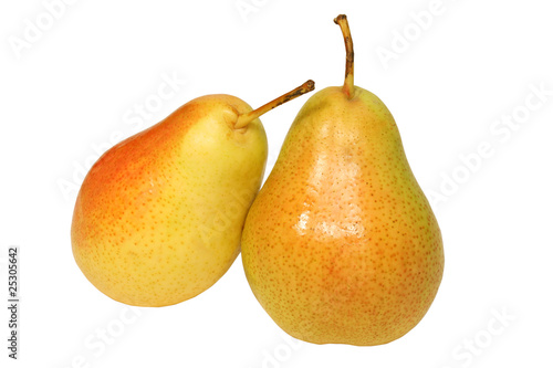 Two ripe pears