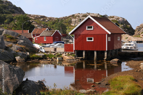 Norway - Vest-Agder, Skjernoy island, Dyrstad harbor