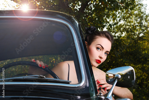 beautiful young woman driving © Sayonara