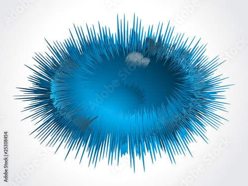 abstract hairy shape