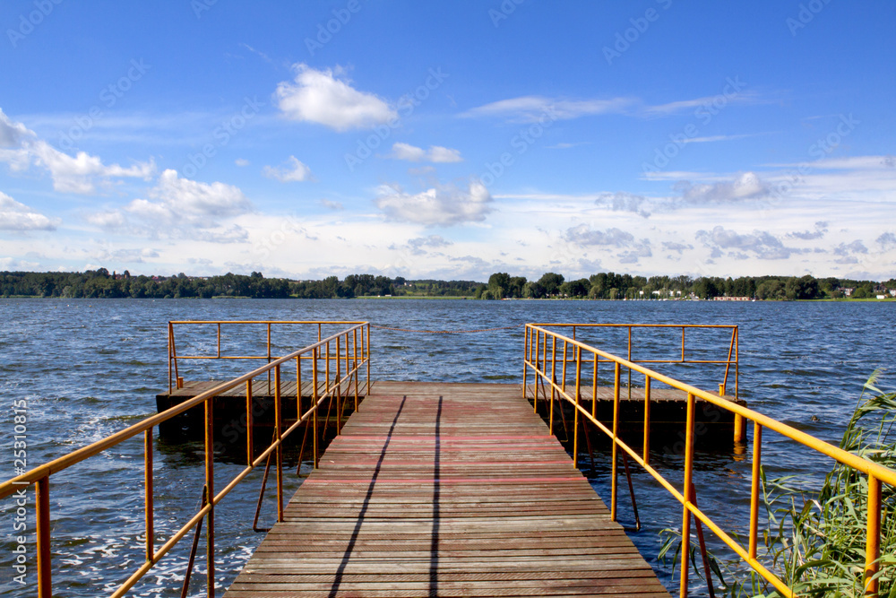 Naklejka premium Steg am See