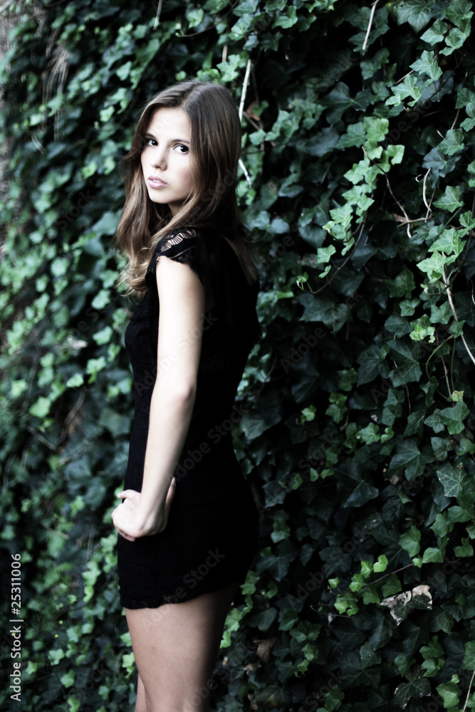 Model im Garten Model im Garten