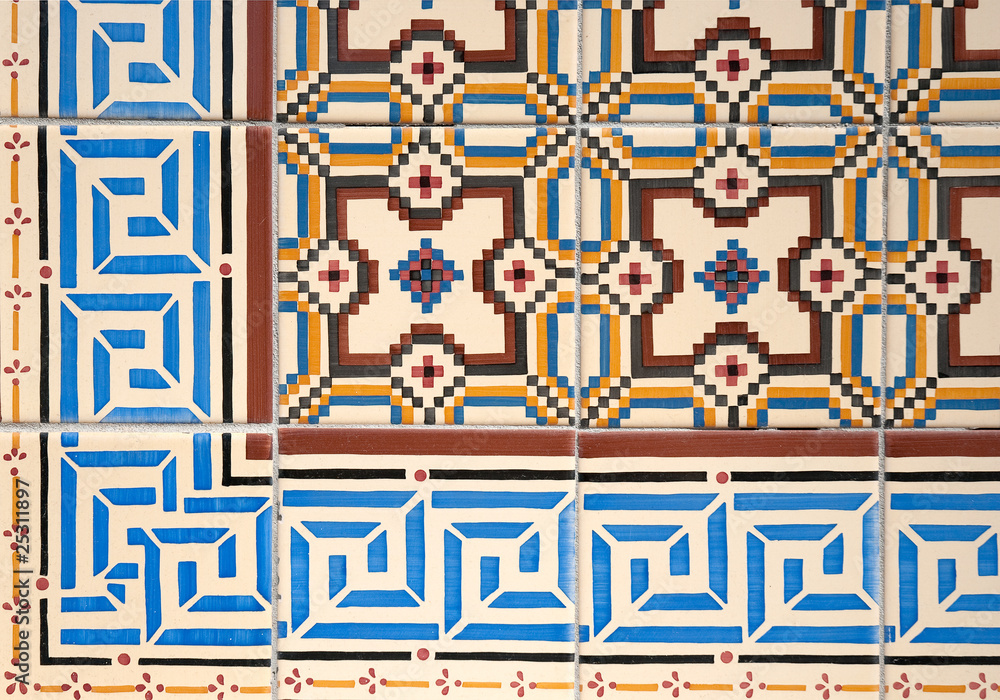 Ornamental old tiles Ornamental old tiles