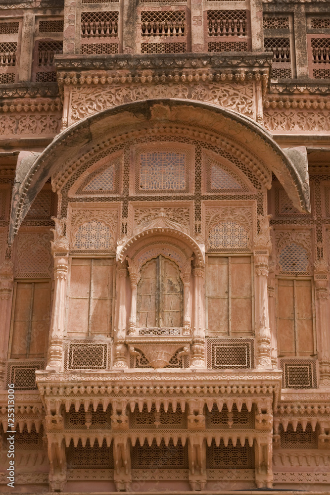 Rajput palace inside Meherangarh Fort , Jodhpur, Rajasthan, Indi