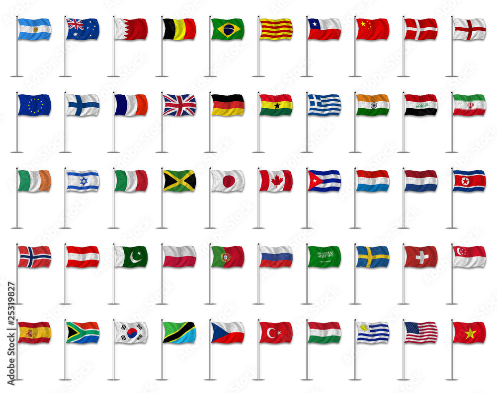 Mix Nationalflaggen StockIllustration Adobe Stock