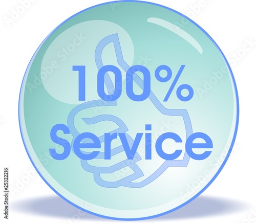 bouton 100% service
