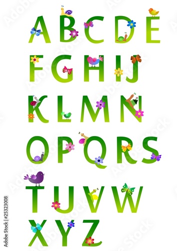 Spring alphabet