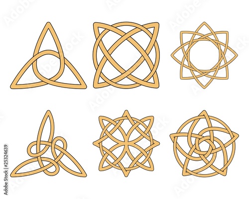 Vintage ornaments. Celtic knots