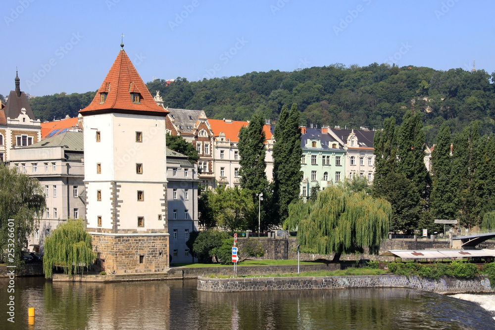 Fototapeta premium The View on summer Prague Water-Tower