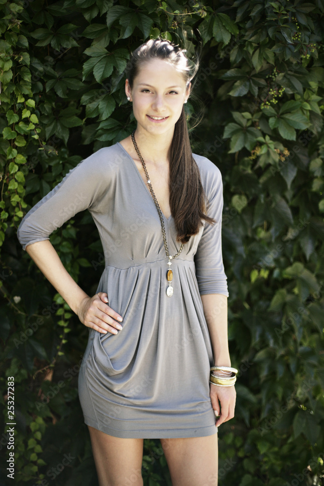 Model im Garten Model im Garten