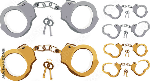 Handcuffs! (locked, half closed and open)