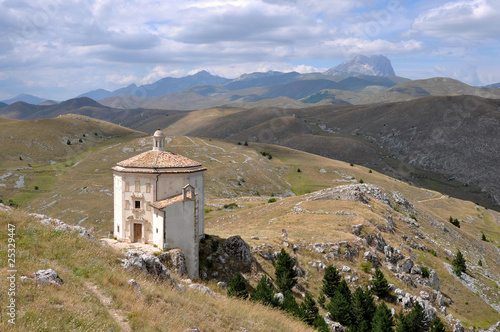 chiesa santa maria della pietà e monti della laga photo