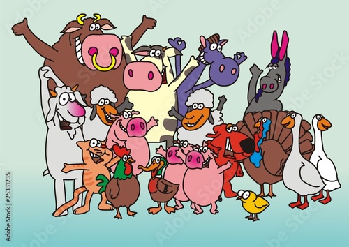 Set of animals