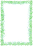 greenery abstract frame pattern