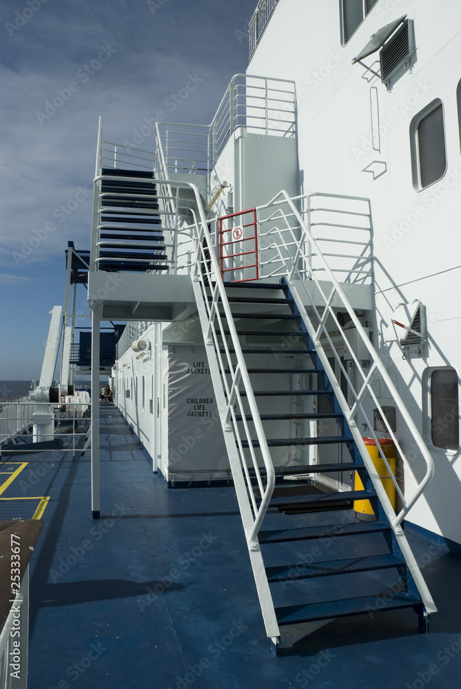 No Entry Sign Onboard a Cruise Ferry No Entry Sign Onboard a Cruise Ferry